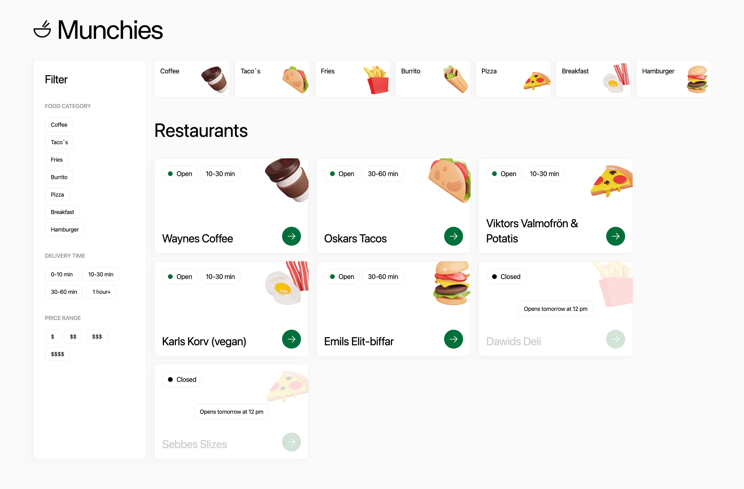 Munchies (PoC)